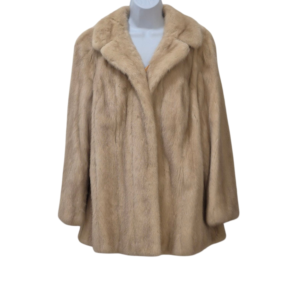 Tourmaline Mink Vintage Beige Fur Coat
